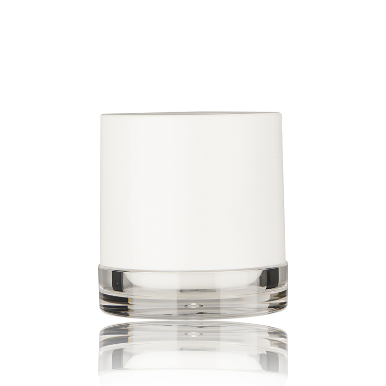 BDPAK Refillable Acrylic Face Cosmetic Cream Jar with High Lid