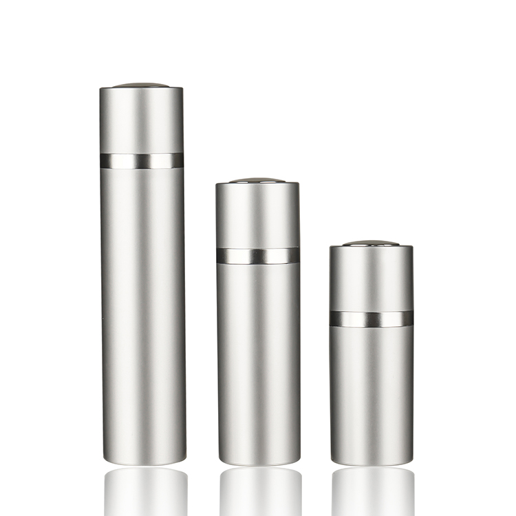 Silver Rotating Airless Bottle