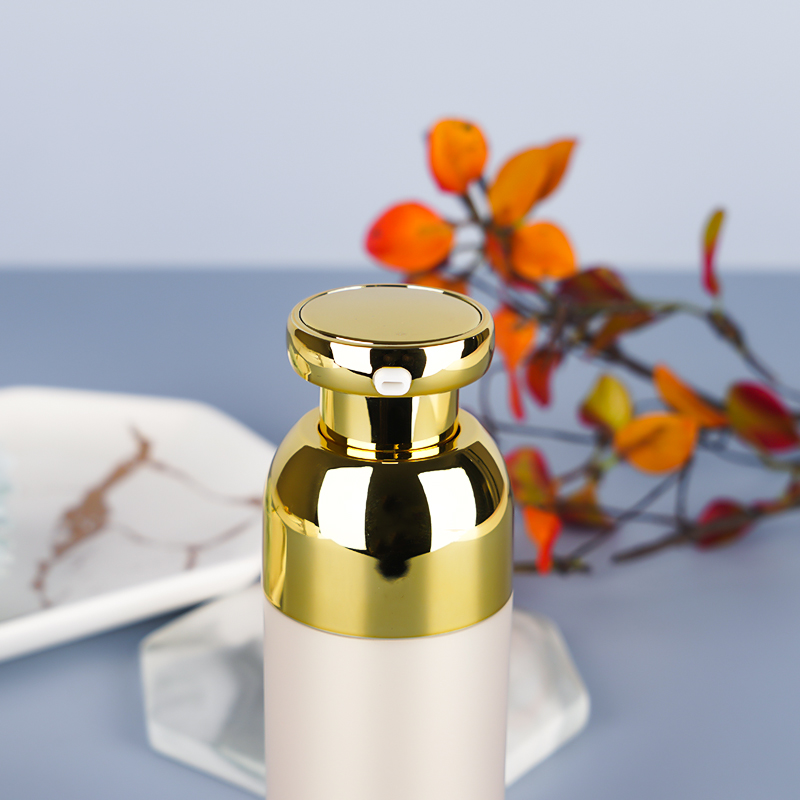 BDPAK Custom Plastic Lotion Bottle with Golden Pump and Transparent Lid