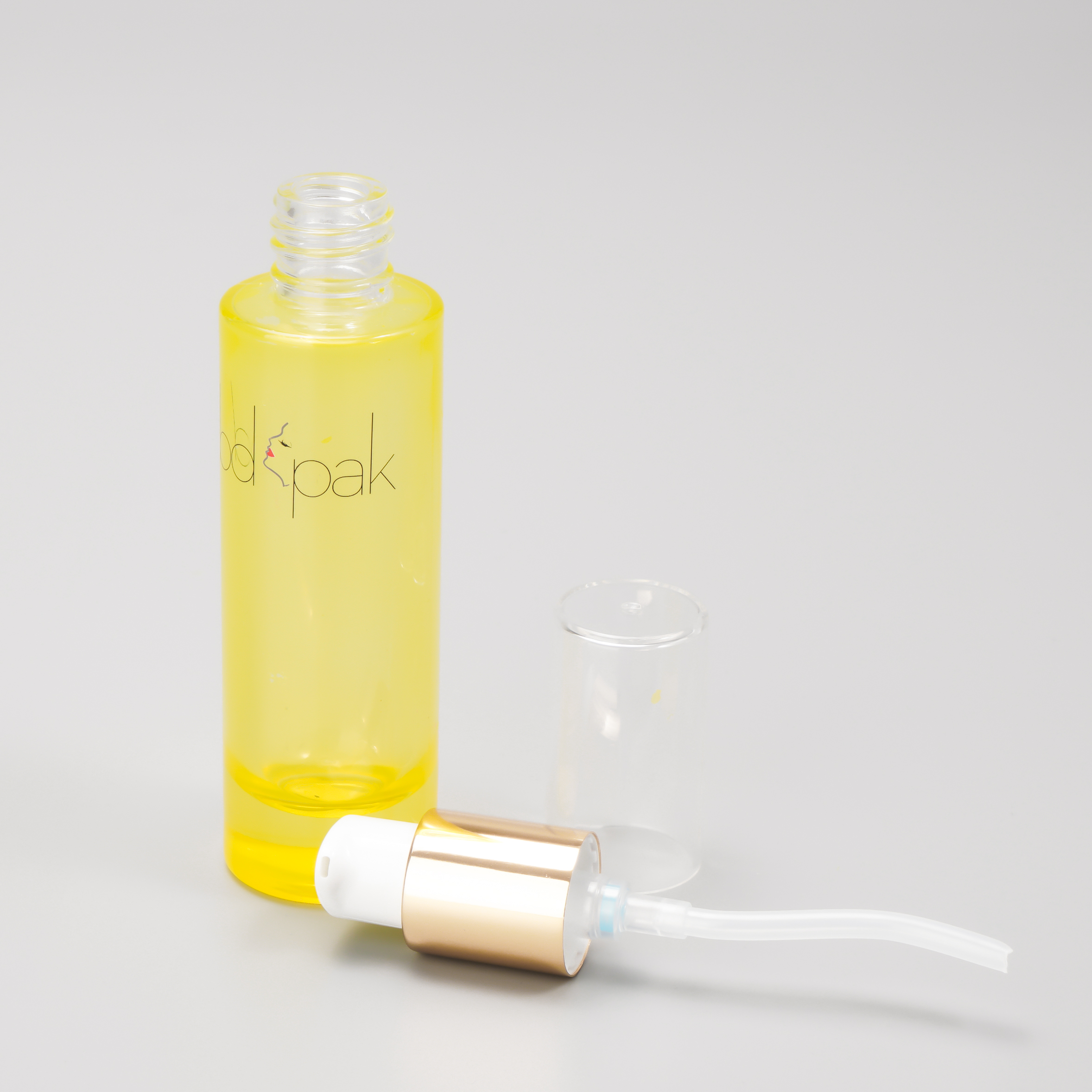 thick base glass bottle for lotion