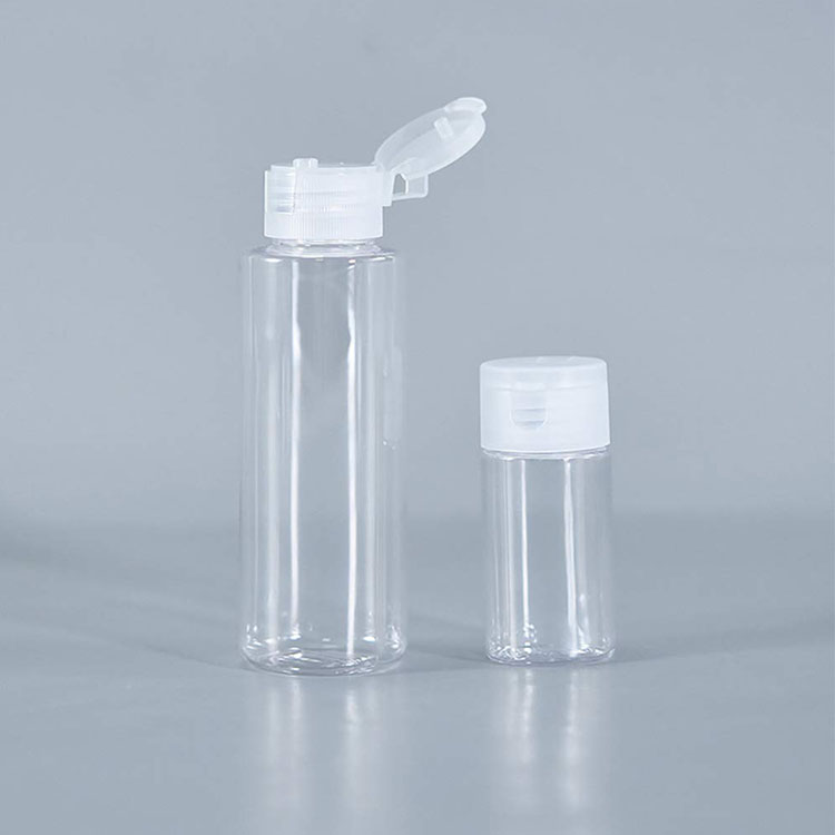 Download High Quality White Or Transparent Flip Top Bottle Cap For 60Ml 100Ml Squeeze Pet Plastic Bottle ...