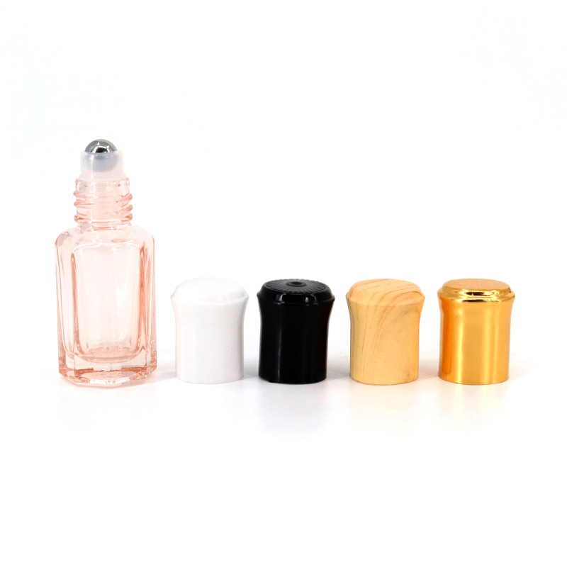 10ml 15ml Travel Refillable Small Luxury Roll On Bottle Custom Color Essential Oil Glass Roller Perfume Bottle