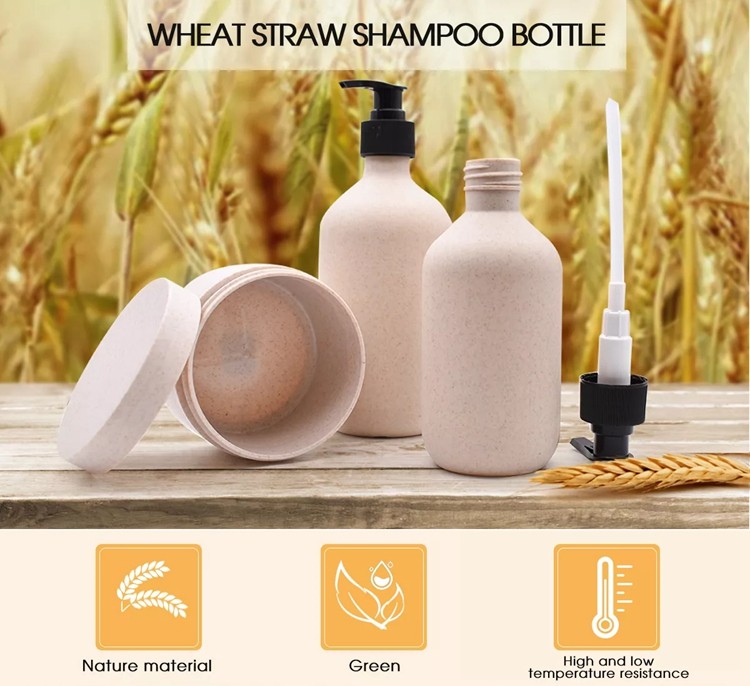 Wholesale Eco Friendly Recyclable Biodegradable Packaging for Cosmetic Jar Shampoo Lotion Bottle