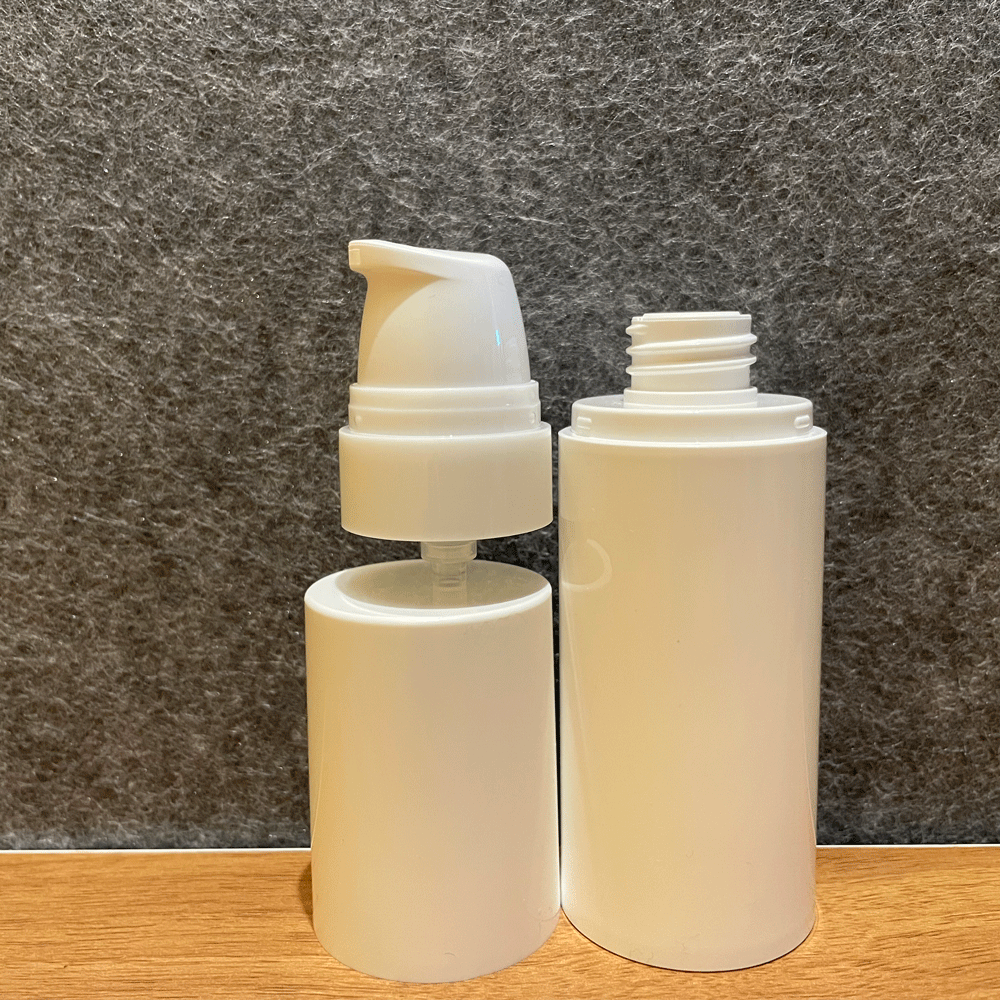 White Purple PP Plastic Lotion Cream Bottle Eco Friendly Airless Bottle