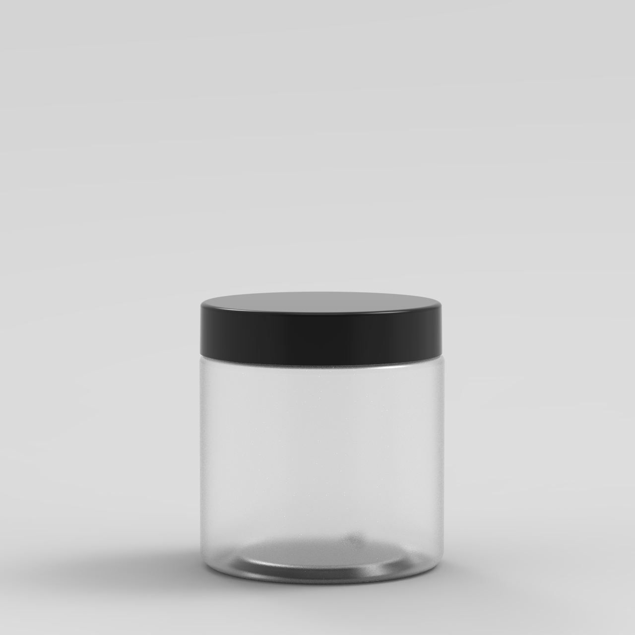 Black 16OZ Plastic Jar for pet supplement