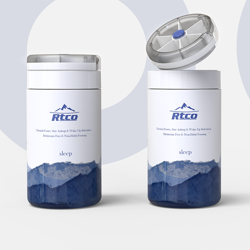 New Design Self-rotating pill bottle with button