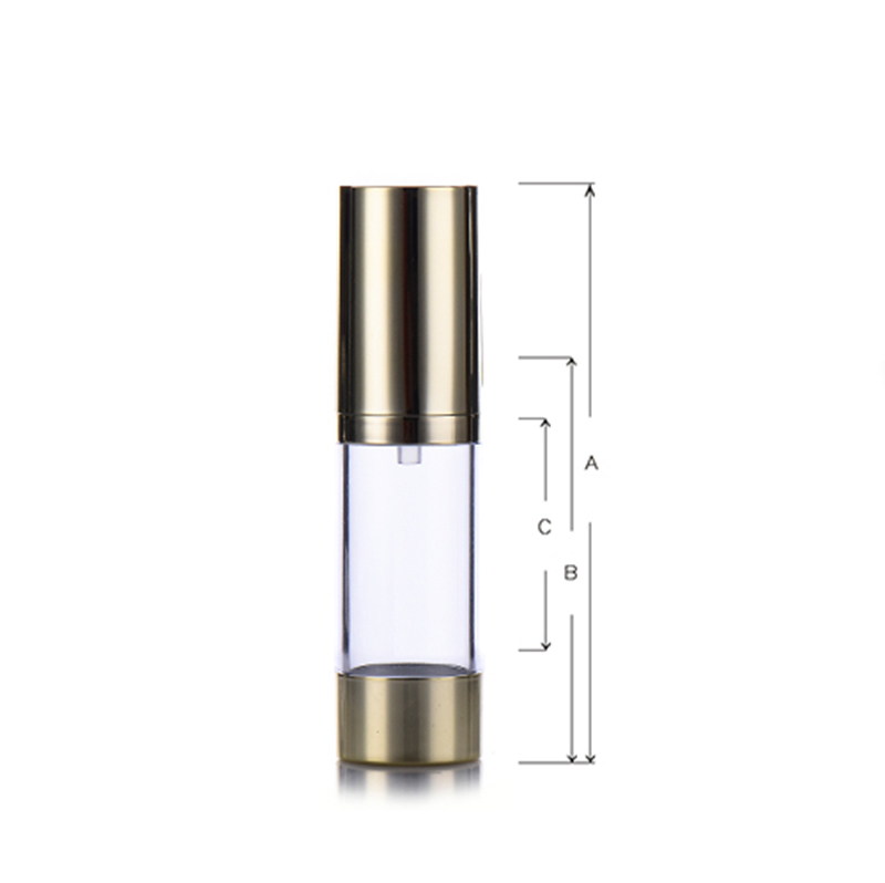 PP silver airless bottle