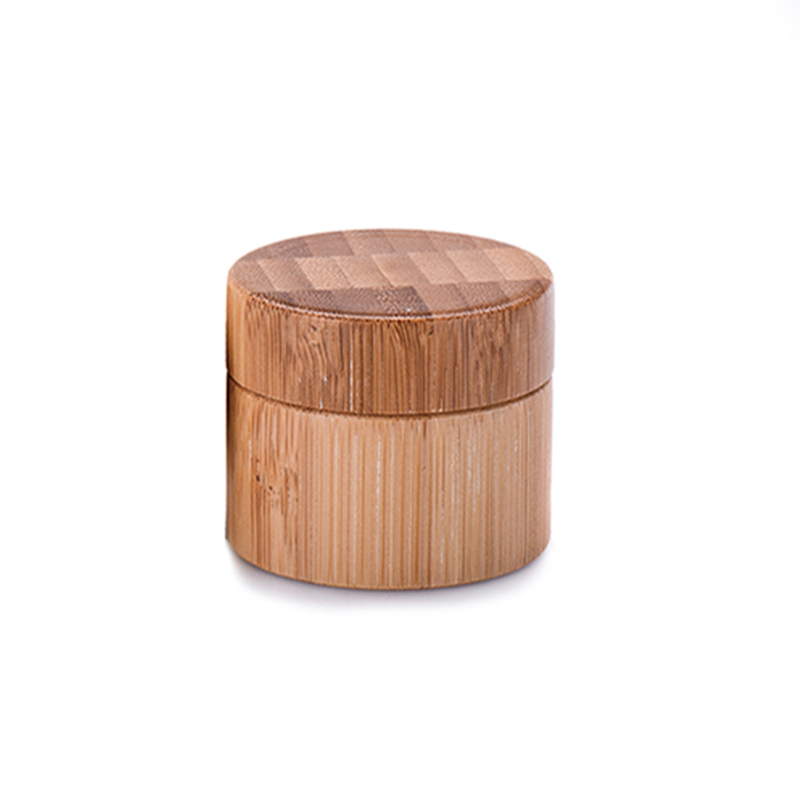 Bamboo cream jar