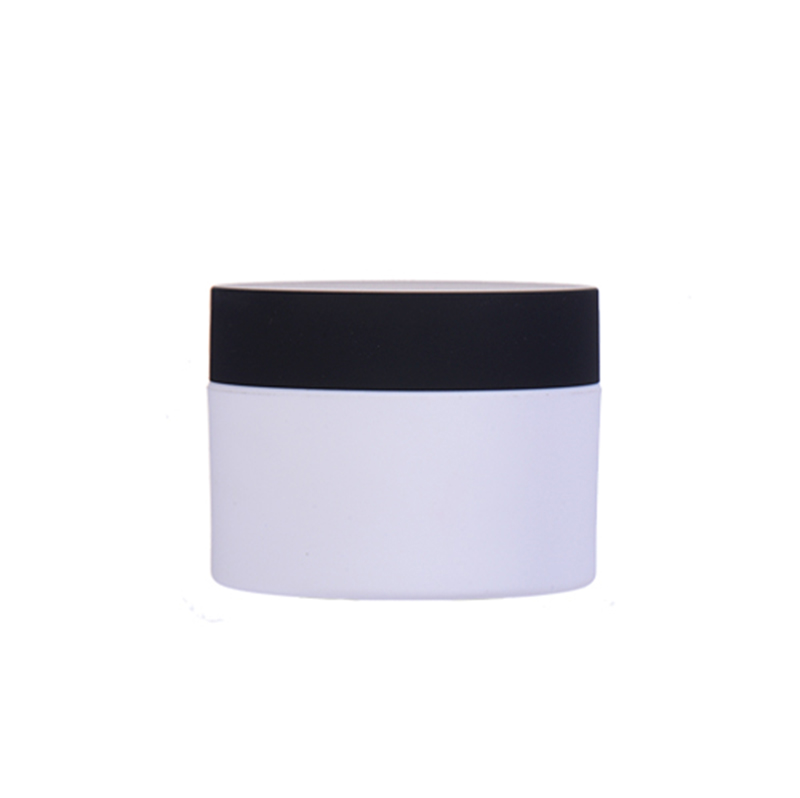 Black Cap frosted Plastic Jar