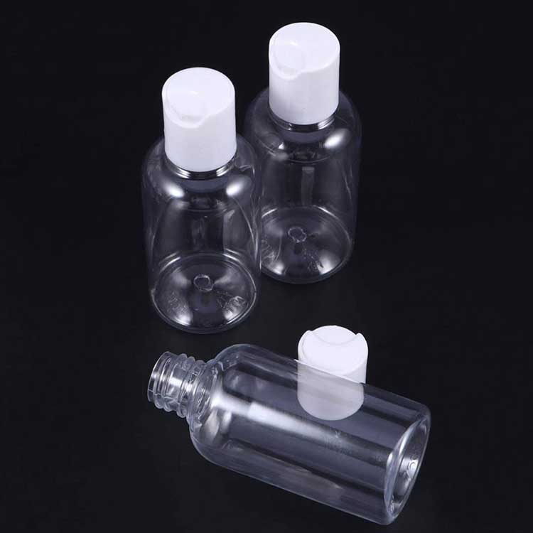 China Manufacturer Bdpak Plastic Flat Bottles Disc PPE Top Caps For 50Ml 100Ml 250Ml Bottles