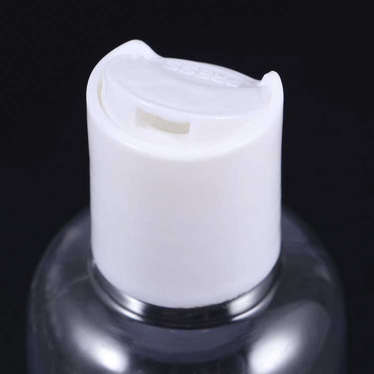 China Manufacturer Bdpak Plastic Flat Bottles Disc PPE Top Caps For 50Ml 100Ml 250Ml Bottles