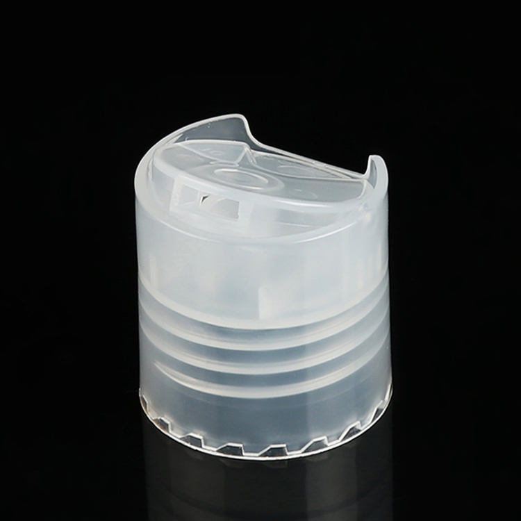 Wholesale BDPAK Smooth Flat Press PE Top Disc Bottle Cap For Clear Plastic Sanitizer Bottle