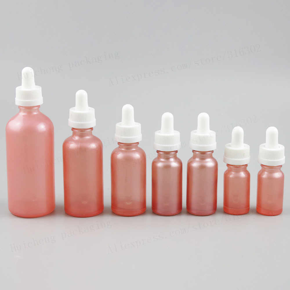 Hot Sale Customized Size Clear Essential Oil Serum CBD Glass Dropper Bottle With Aluminium Cap