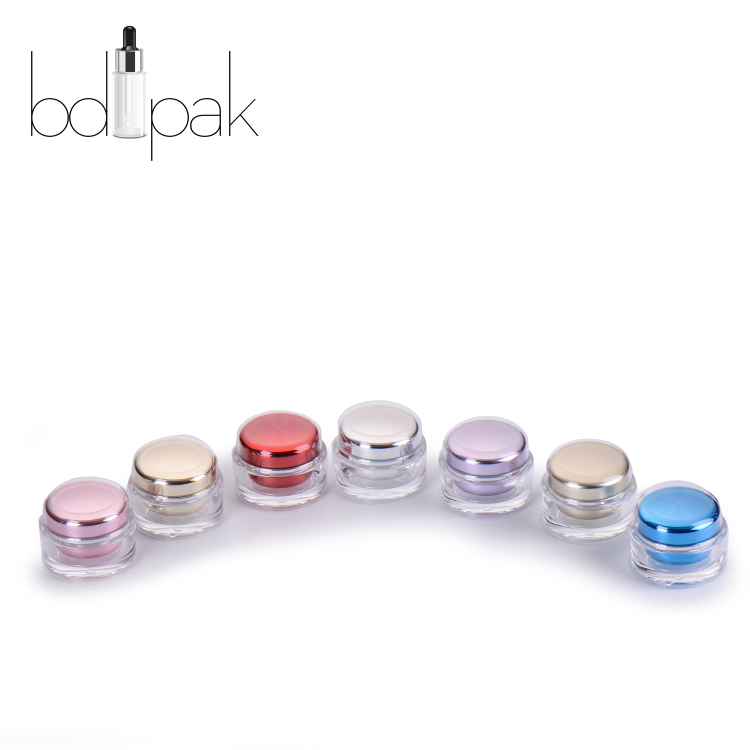 BDPAK Custom Round Acrylic Cosmetic Cream Jar