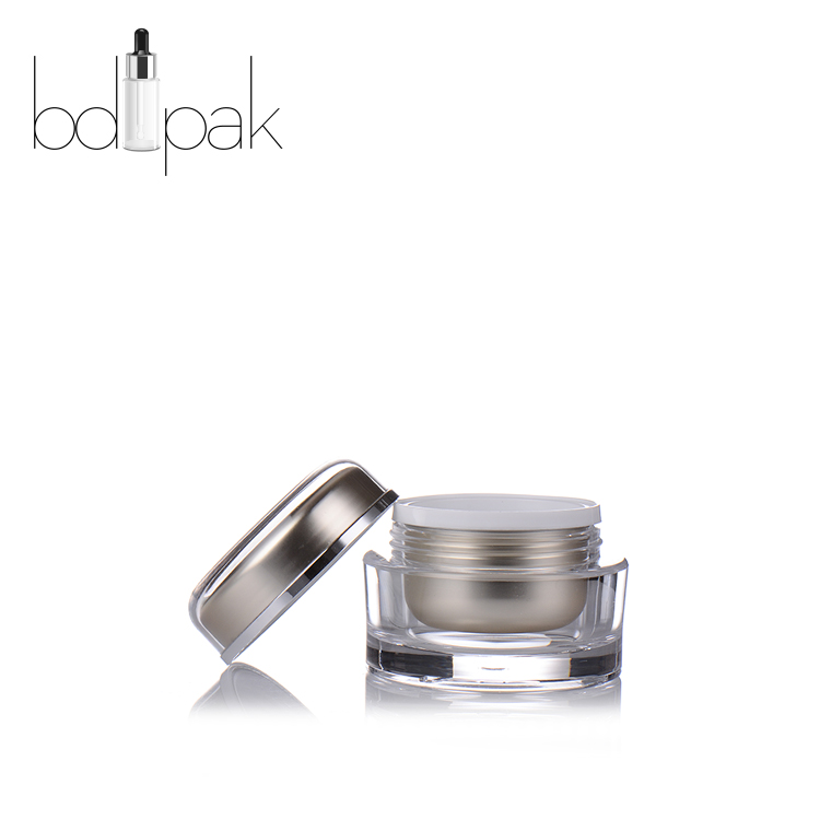 BDPAK Custom Round Acrylic Cosmetic Cream Jar