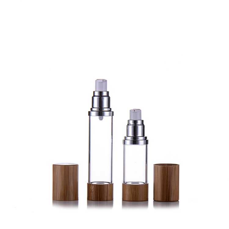 Bamboo Airless Pump Bottle for Skin Care