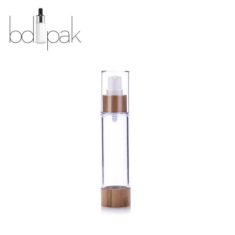 Bamboo Airless Pump Bottle for Skin Care