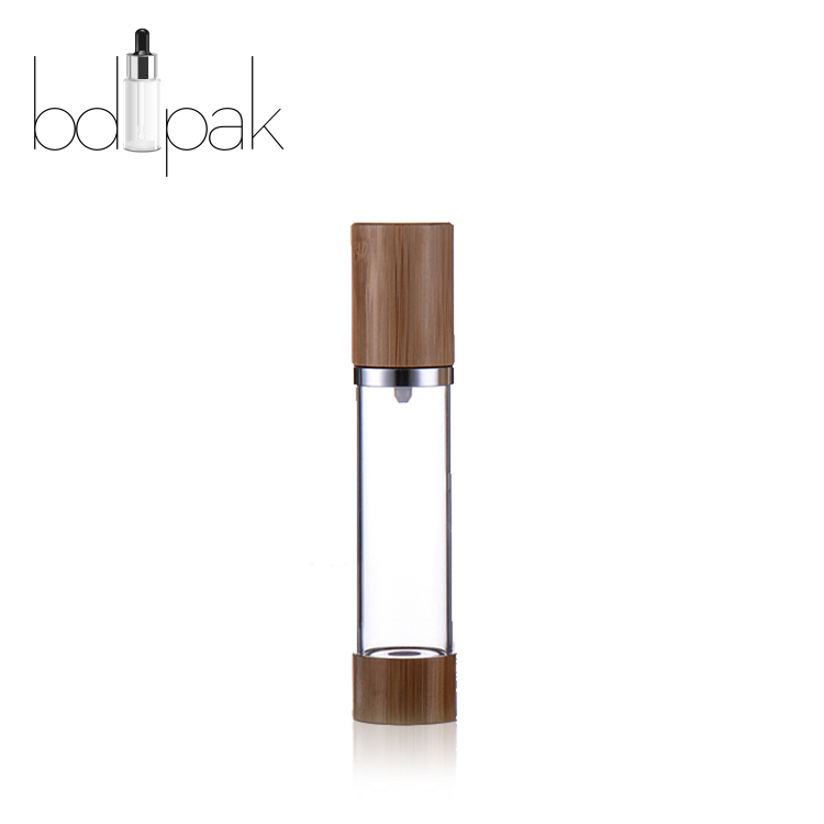 Bamboo Airless Pump Bottle for Skin Care