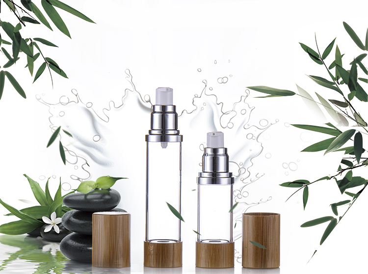 Bamboo Airless Pump Bottle for Skin Care