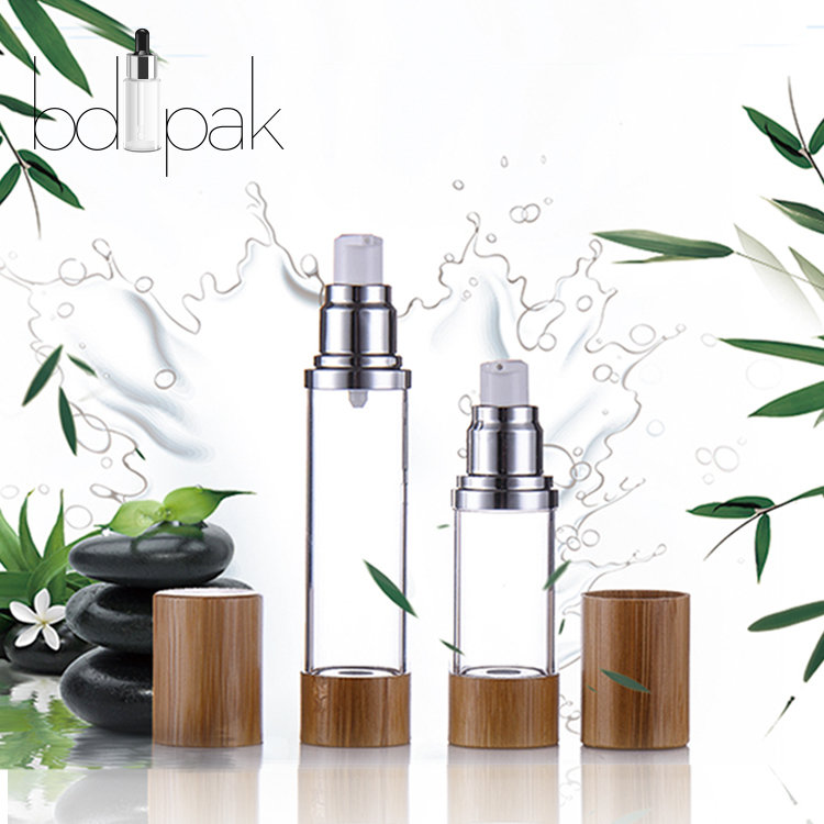 Bamboo Airless Pump Bottle for Skin Care