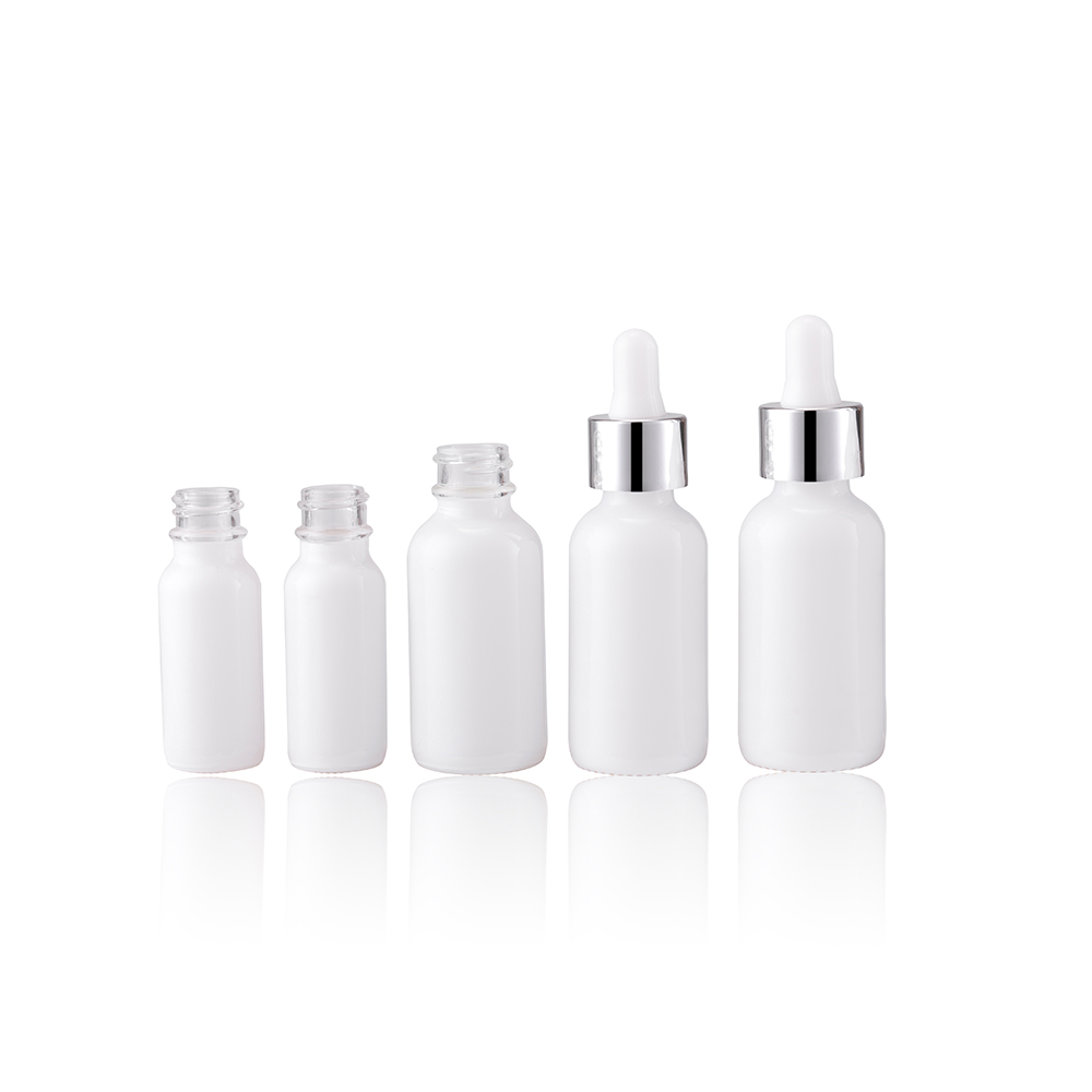 USA In Stock 5ml 10ml 30ml 50 ml Porcelain White Essential Oil Dropper Bottle