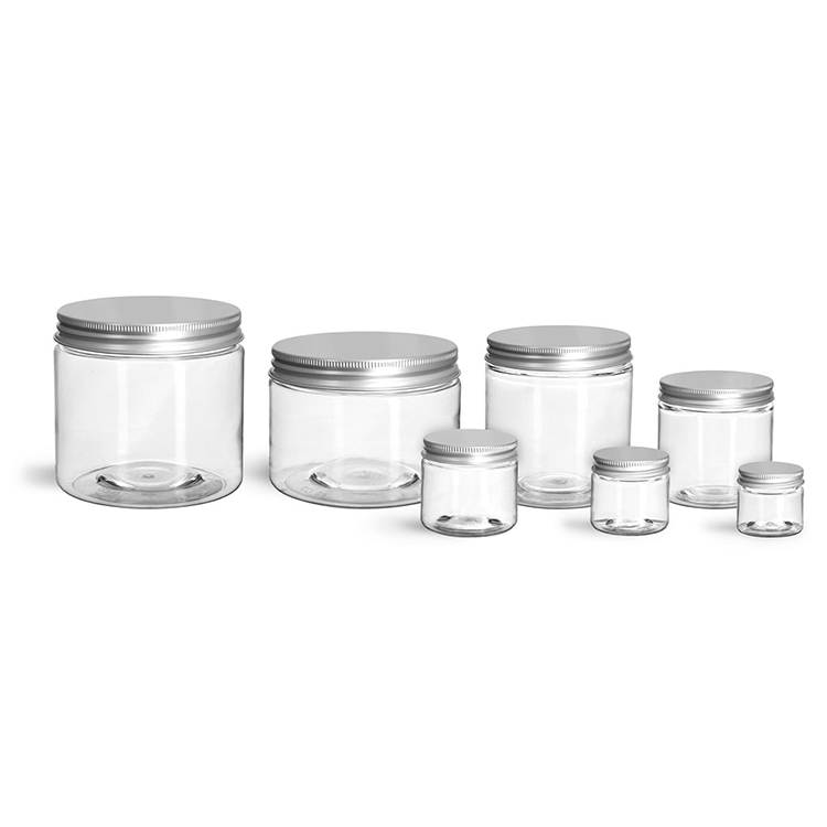 In Stock Custom PET Cream Jar Cosmetic Packaging