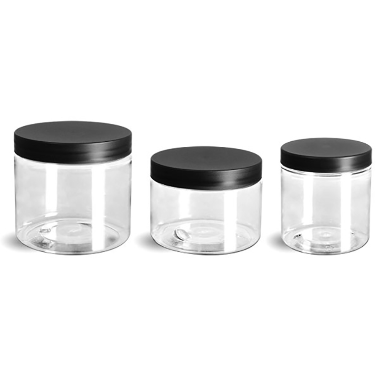 In Stock Custom PET Cream Jar Cosmetic Packaging