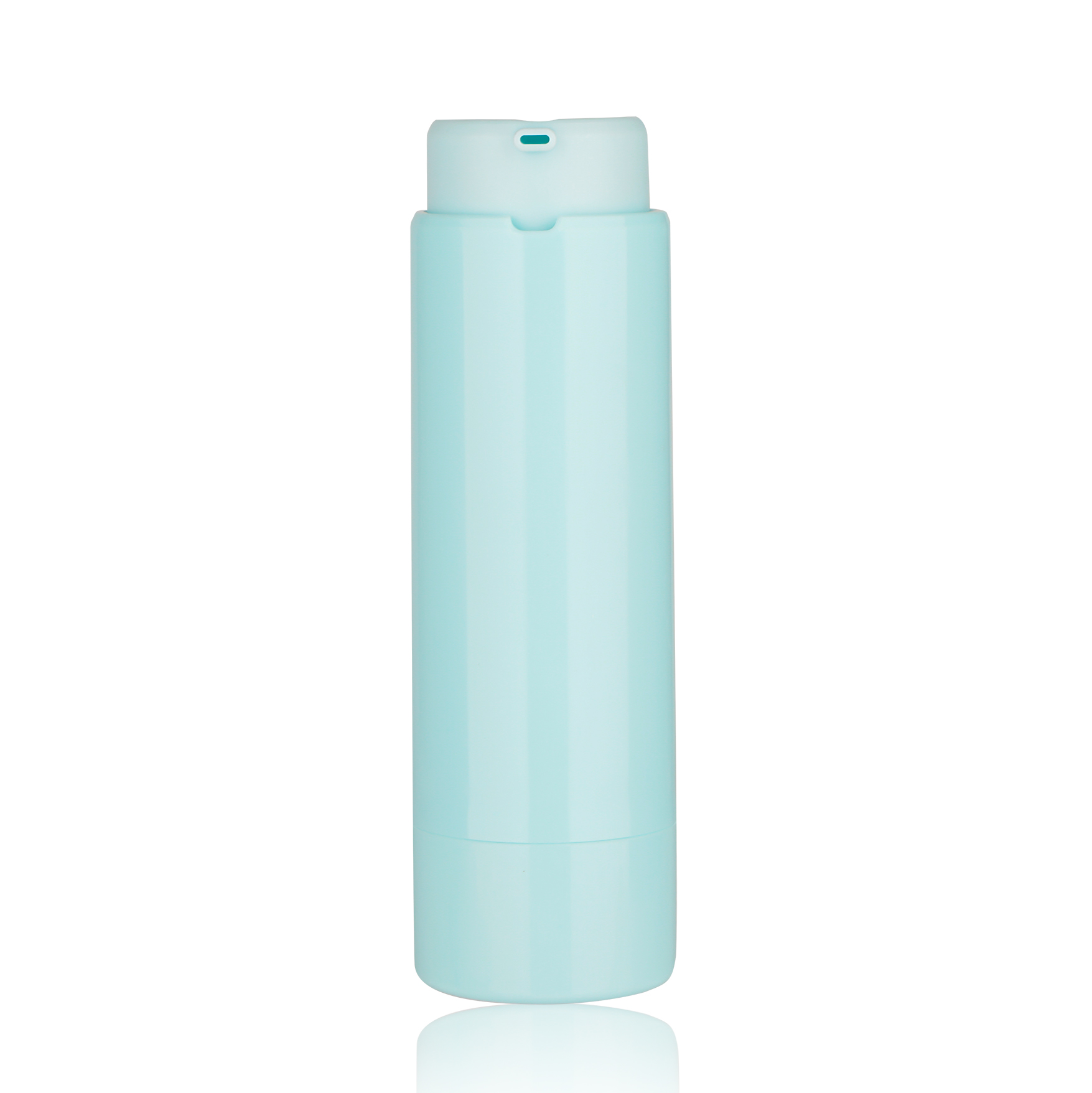 Custom Light Blue Plastic Rotating Airless Pump Bottle