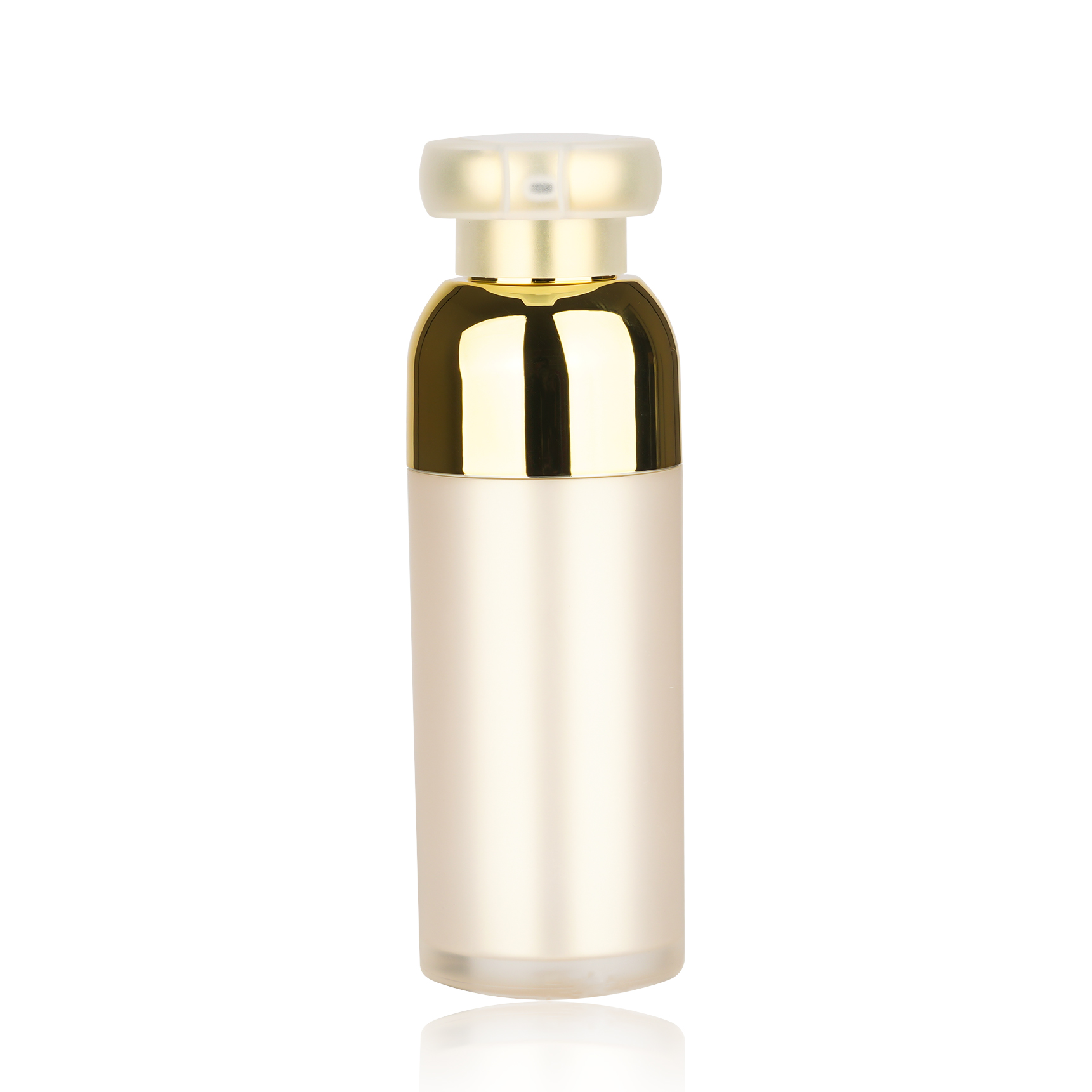 BDPAK Custom Plastic Lotion Bottle with Golden Pump and Transparent Lid