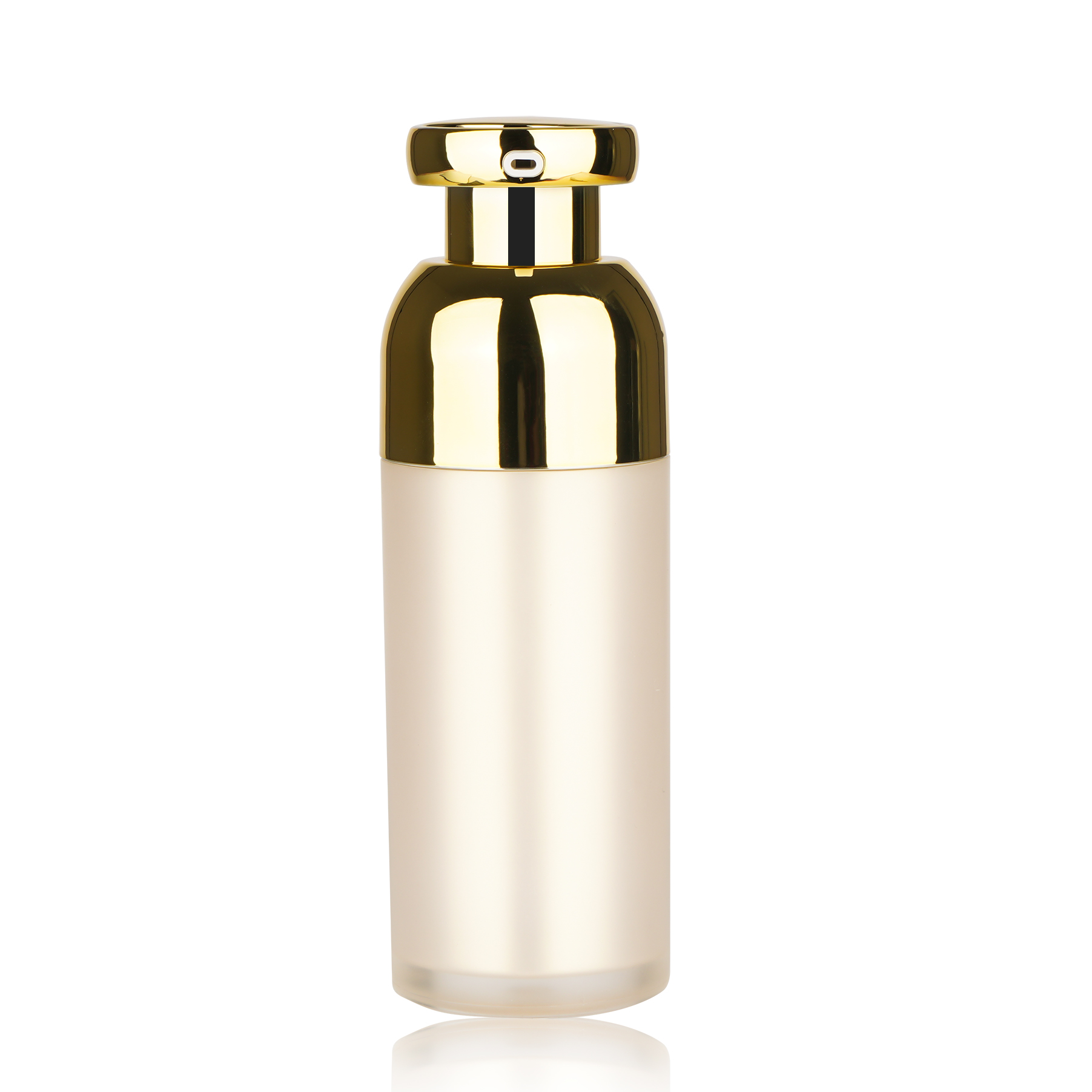 BDPAK Custom Plastic Lotion Bottle with Golden Pump and Transparent Lid