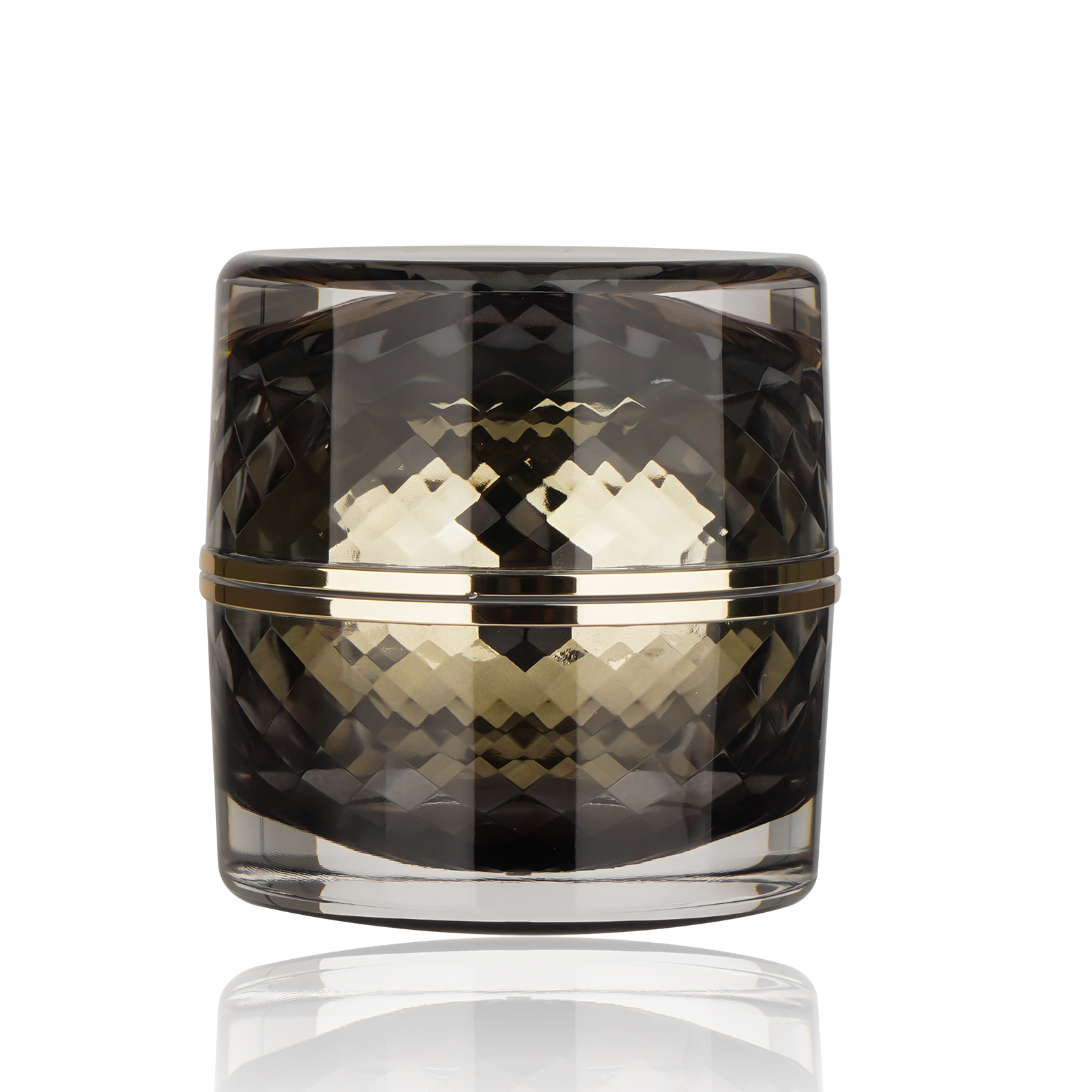 BDPAK New Design Custom Double Cream Jar with Pattern