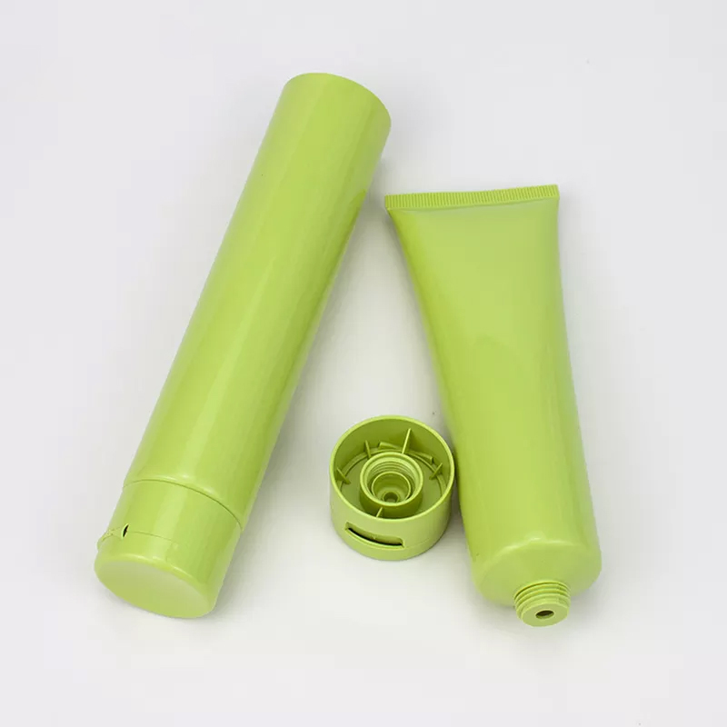 3ml - 400ml Eco Friendly Sugarcane Green PE Biobased Plastic Collapsible Pcr Plastic Tube Packaging for cosmetic