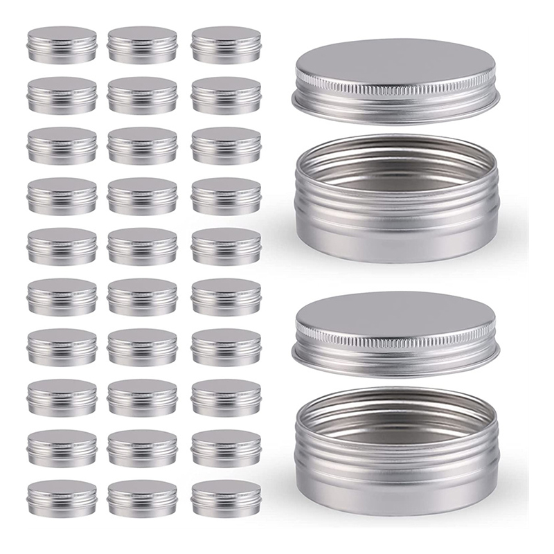 Wholesale 2 oz Tea Store Containers Metal Round Tins Manufacturer Aluminum Cans with Screw lids 4oz 6oz Tin Cans for Candles Cosmetic