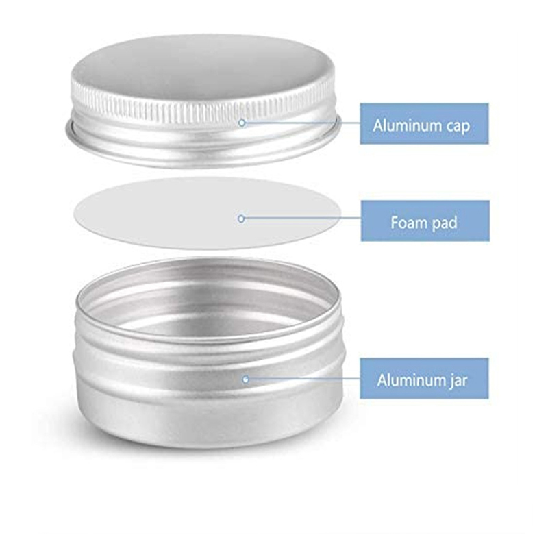 Wholesale 2 oz Tea Store Containers Metal Round Tins Manufacturer Aluminum Cans with Screw lids 4oz 6oz Tin Cans for Candles Cosmetic