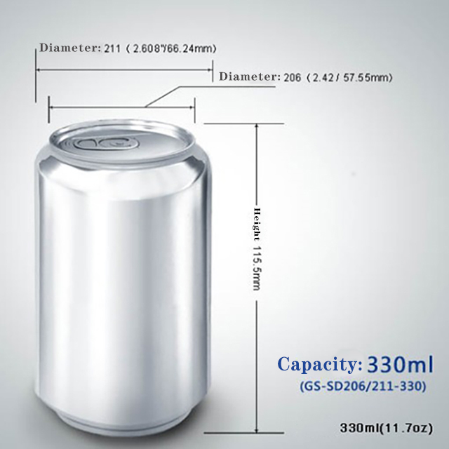 Manufacturing 500ml 330mL 473mL 355ml 250ml Slim Cheap Empty Logo Customized Beverage Packaging Aluminium Can for beer or drink