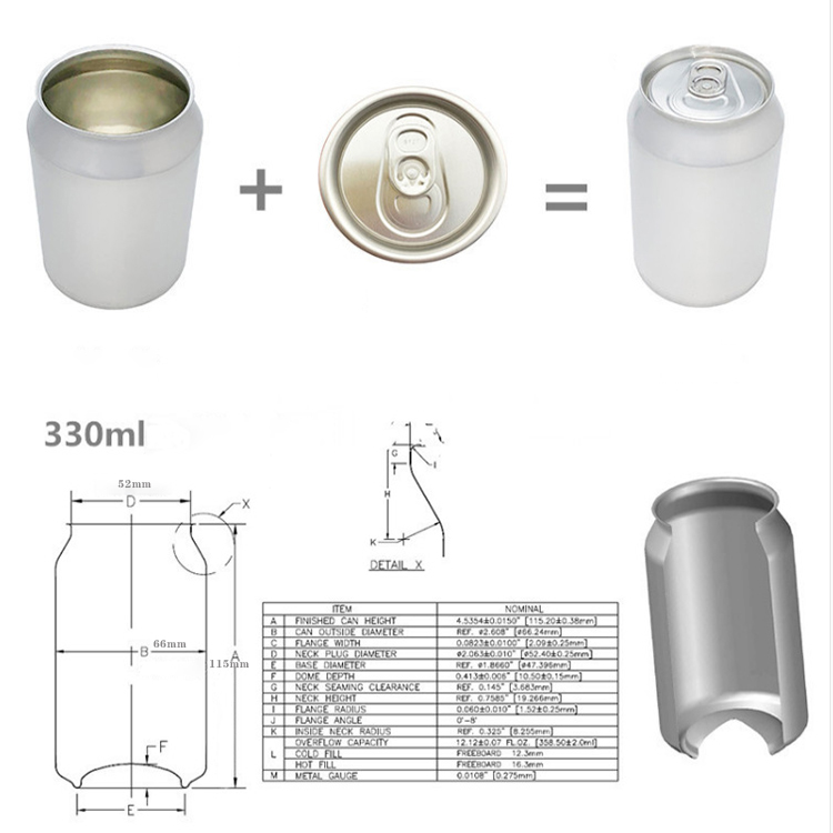 Manufacturing 500ml 330mL 473mL 355ml 250ml Slim Cheap Empty Logo Customized Beverage Packaging Aluminium Can for beer or drink