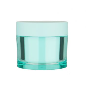 Double wall Blue Empty Acrylic Container Cosmetic Cream Jar