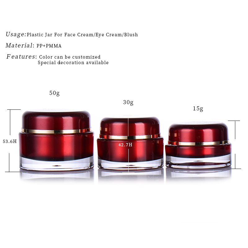 Factory Wholesale Mini Round Double Wall Plastic Jar for Nail Gel Lip Balm Small Cosmetic Container Empty Cream Jar 5g 10g 15g