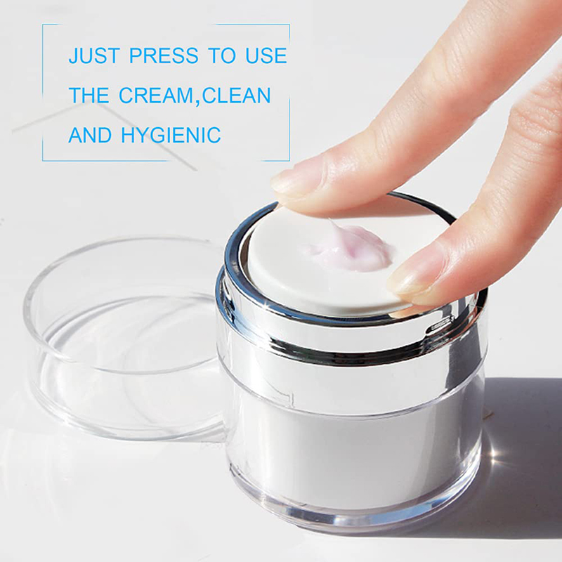 Airless Press Pump Acrylic Plastic Jar for Face Cream 50g 30g