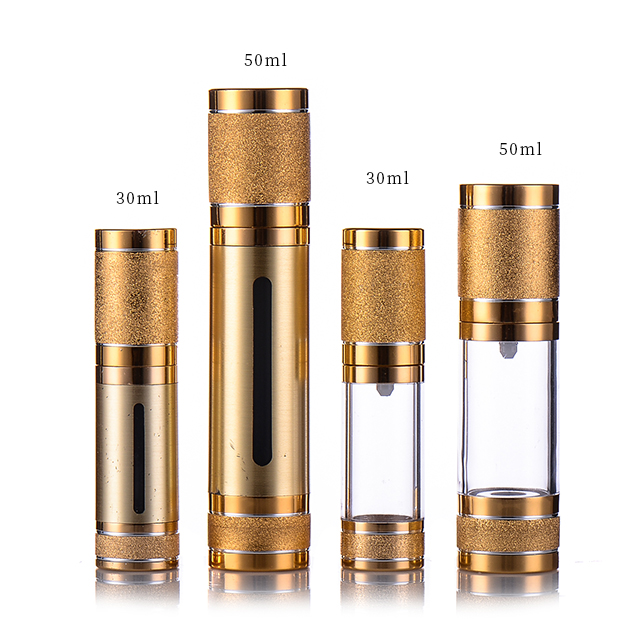 Gold Acrylic Airless Bottle