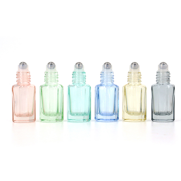 10ml 15ml Travel Small Roll On Bottle Custom Color Essential Oil Glass Roller Perfume Bottle