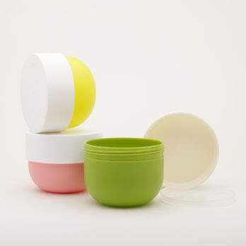 Bowl Shape Plastic PP Cream Jar Body Butter Hair Mask Jars