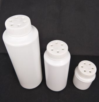 Wholesale Shaking Loose Talcum Tamper Proof HDPE Powder Bottle with sifter cap for baby powder