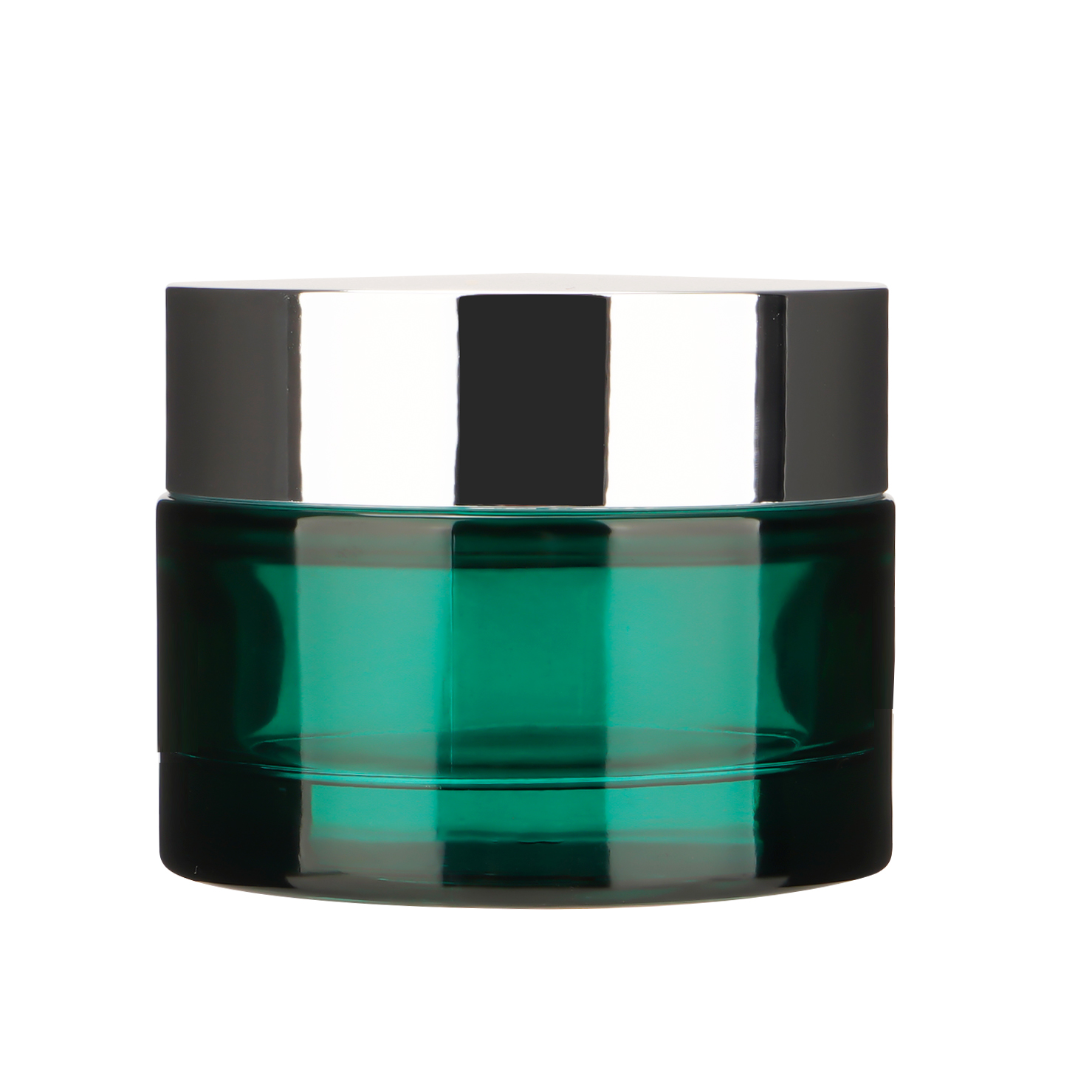 Green Glass Cream Jar for skin care