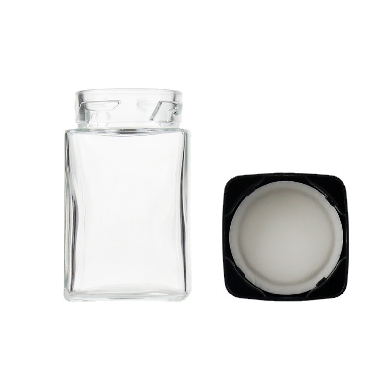 Wholesale Eco-friendly Refill Glass Large CR Jar Double Pressed Screw Cap Glass Bottle for medical container 150ml