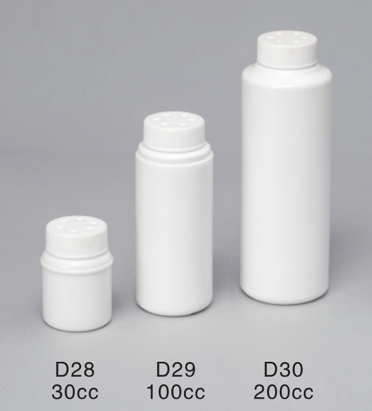 Wholesale Tamper Proof talc Loose HDPE Plastic Bottle Powder Shaker Bottle with sifter cap 30cc 100cc 200cc Talcum Powder Bottle