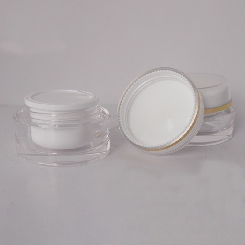 Diamond Plastic Acrylic Cosmetic Jar with lid