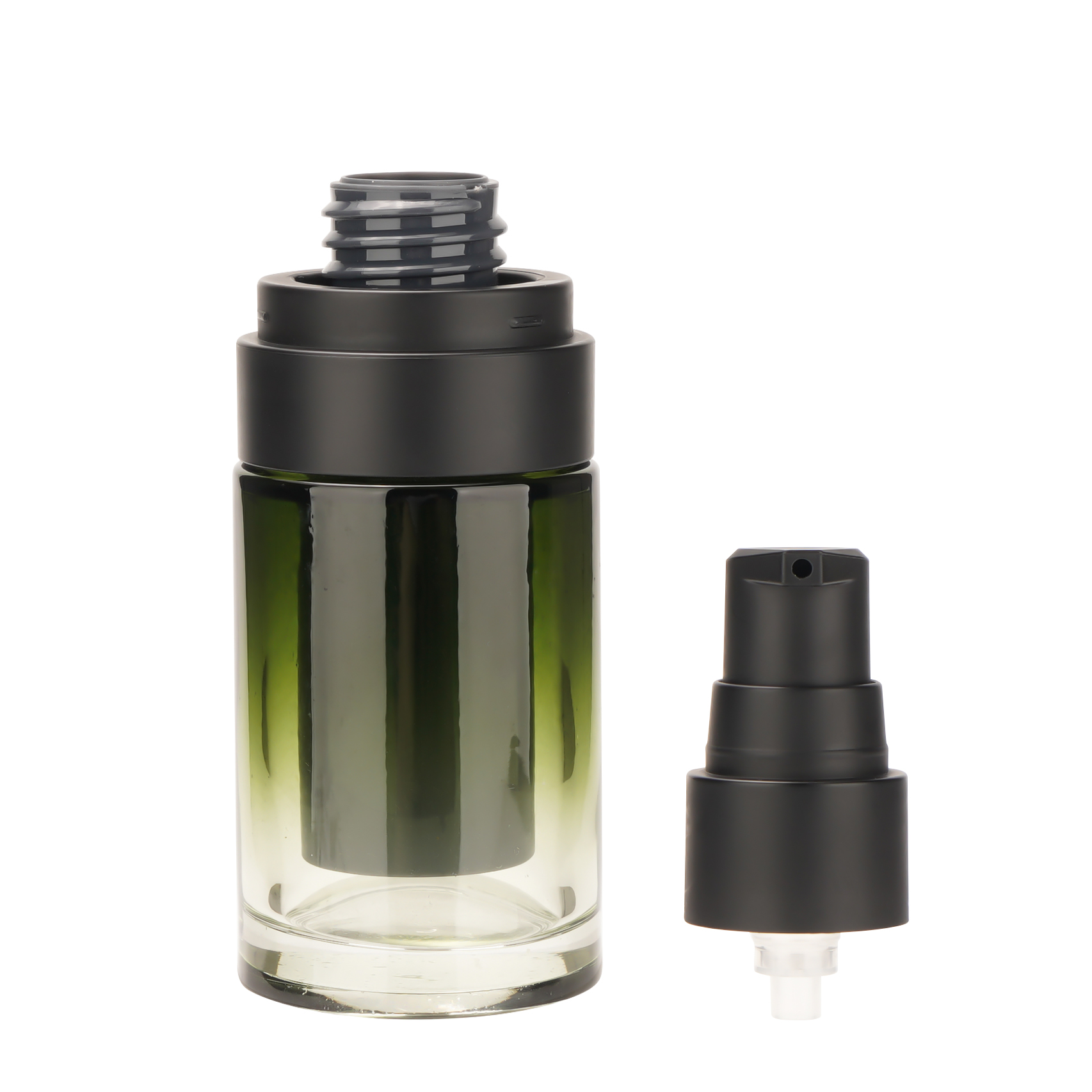 Wholesale Luxury High-end Glass Pump Bottle refillable