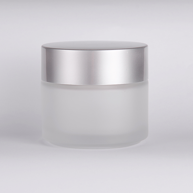 US Available Low Moq 30ml Face Cream Cosmetic 30g Frosted Clear Glass Cream Jar