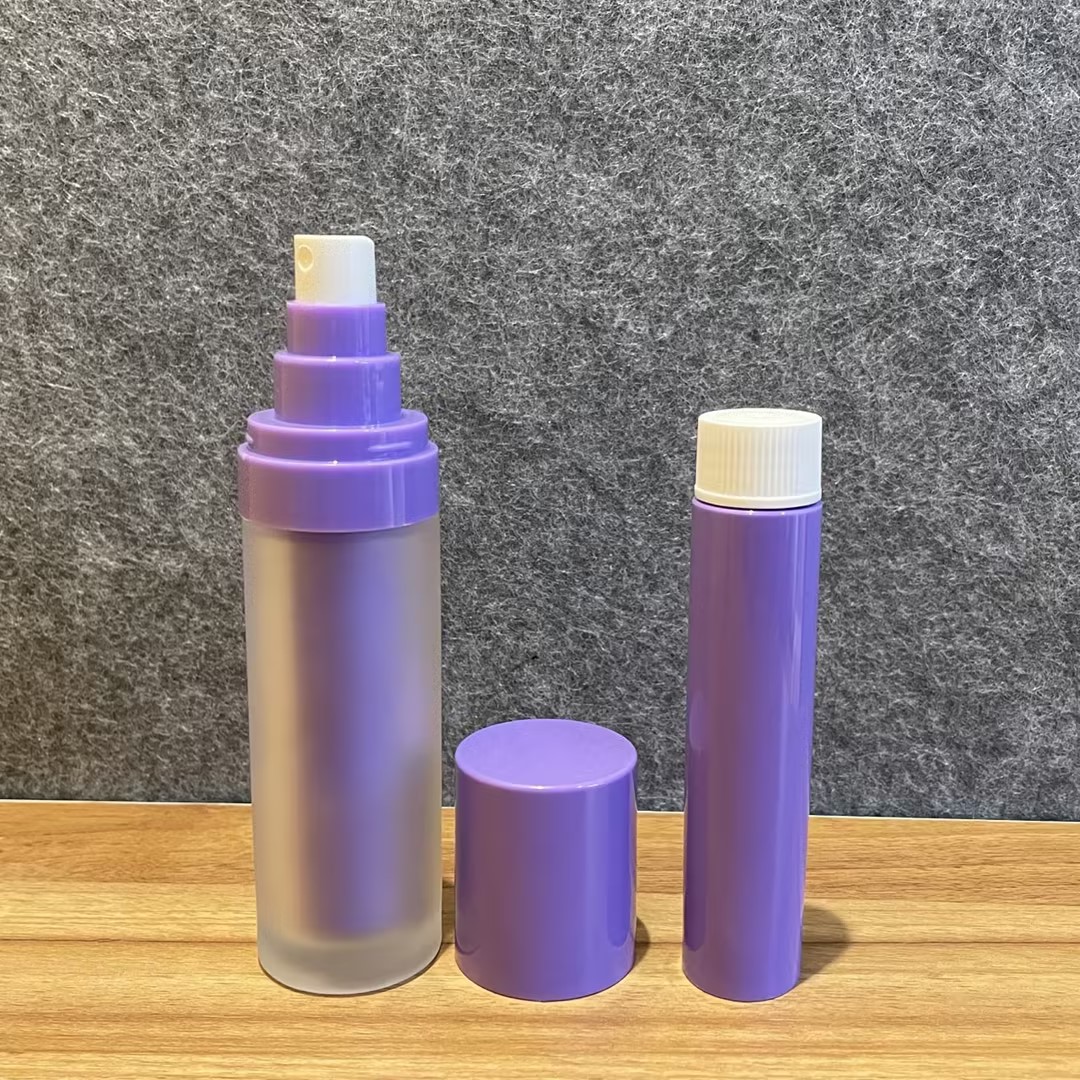 Glass Airless Spray Bottle 15ml 30ml 50ml Replaceable PP inner